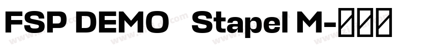 FSP DEMO   Stapel M字体转换